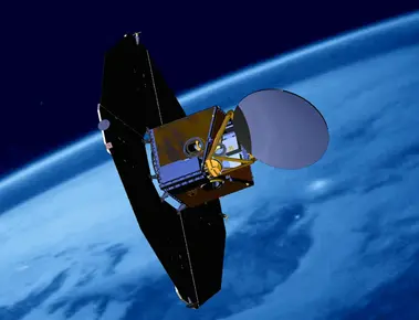 Illustration of the Odin satellite.