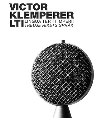 Del av omslaget för Victor Klemperers LTI, Glänta. Omslag: Mathias Strömberg.