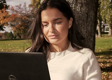 Student at the Frescati campus.