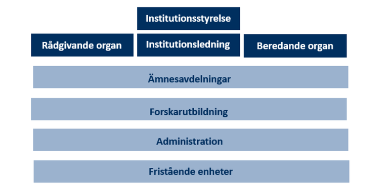 Organisationsskiss Institutionen för ämnesdidaktik