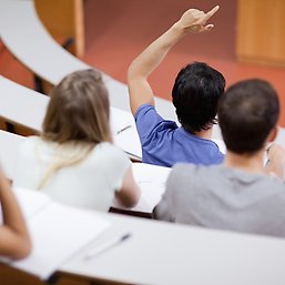 Students at a lecture