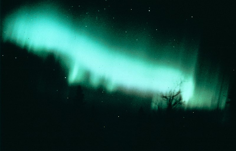 Grönt norrsken.