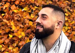 Damon Hatefi, student vid socionomprogrammet