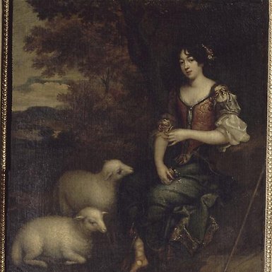 Potrait of Madame Deshoulières, 1634-1694.