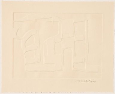 Brita Molin, Open Doors (1972). Embossing, intaglio printing.
