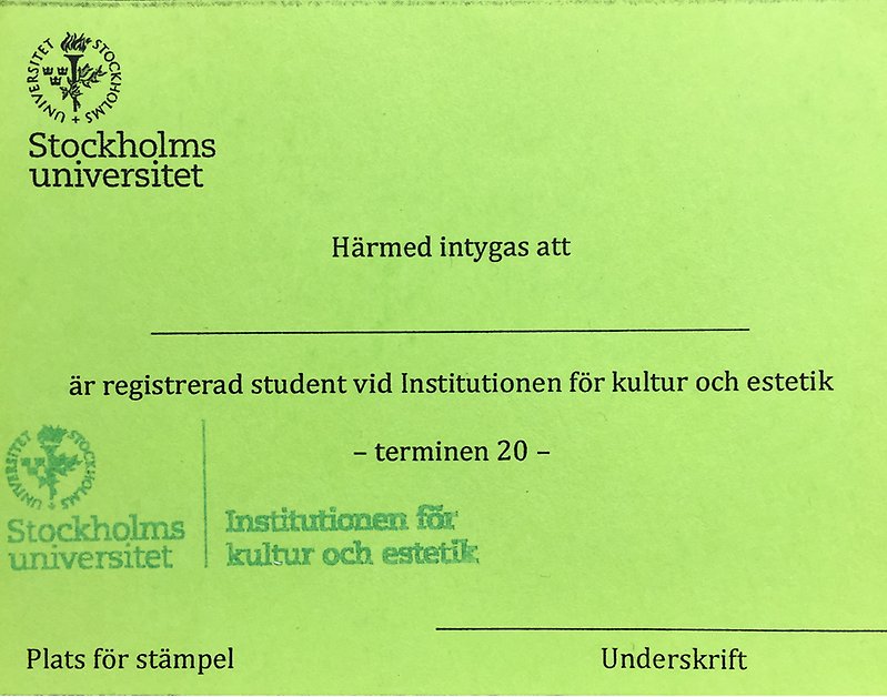 The Green card.