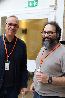 Professor Mohamed Bourenanne, Fysikum and Senior Scientist João Pereira, RISE. Foto: Gunilla Häggström