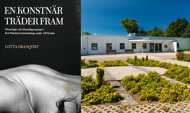 Omslaget till En konstnär träder fram. Bild på Mjellby konstmuseum.