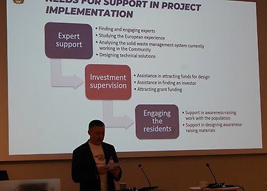 Lozova hromada team presenting