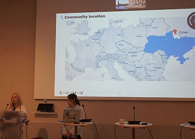 Sumy hromada team presenting