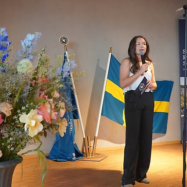 Florence Cummings, outgoing chairman of Föreningen Ekonomerna..
