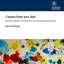 I know how you feel. Thesis front cover (detail).