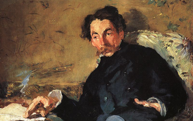 Målning föreställande Stéphane Mallarmé, av Édouard Manet.