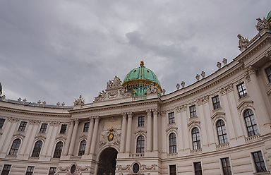 Hofburg palace in Vienna.
