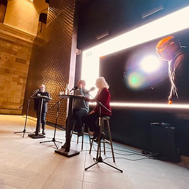 Inspelning av podcasten Verket på Nationalmuseum