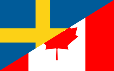 Flag of Swedish/Canadian nationality