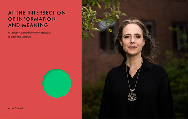 The cover of Anna Thörnells dissertation. Photo of Anna Thörnell.