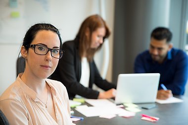 personer på arbetsmöte