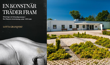 Omslaget till En konstnär träder fram. Bild på Mjellby konstmuseum.