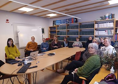 Ane Metola Martinez and teachers from Rosborgs gymnasium in Denmark.