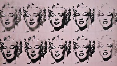 Bildvägg på Marilyn Monroe