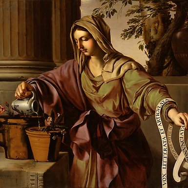 1700th painting of a woman pouring water from a carafe.