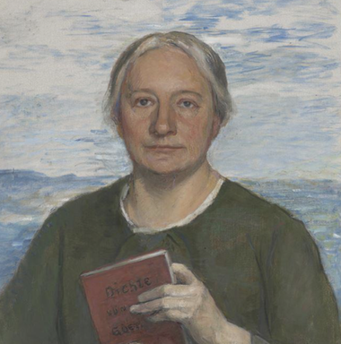 Ellen Key porträtterad.