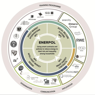 Partners and processes in the ENERPOL project.