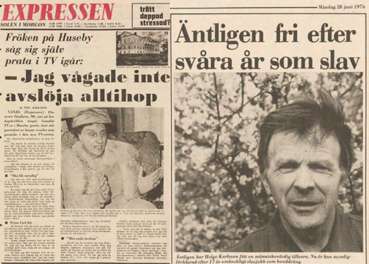 Två tidningsartiklar från 1970-talet.