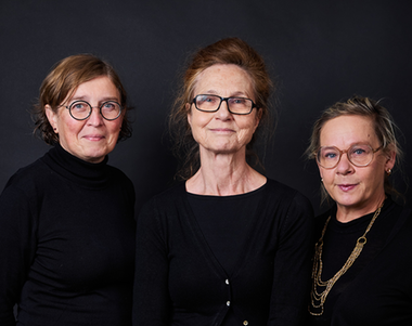 Anna Näslund, Stina Brockman och Jenny Morelli.