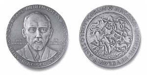 The Oseen Medal. Photo: Swedish Physical Society.