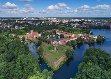 Zitadelle Spandau seen from above.
