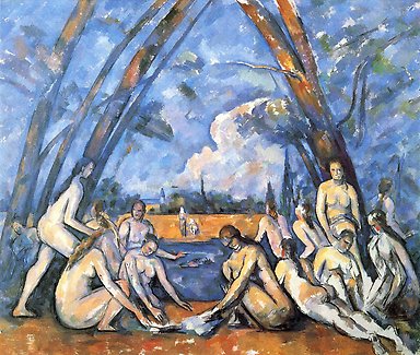 Paul Cézanne, Les Grandes Baigneuses, Wikimedia Commons.
