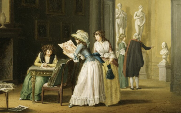Pehr Hilleström (1732–1816), Interior from an arts collection, Nationalmuseum in Stockholm, NM 1572.