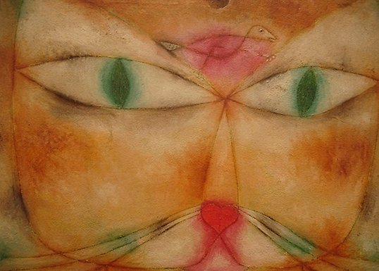 Illustration of a cat and bird.