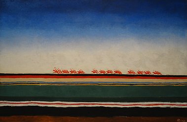 Kazimir Malevitj, "Det röda kavalleriet anfaller" (1928–1932)