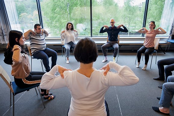Yoga at the Student Health Services.