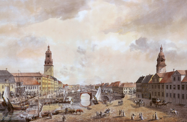 Painting of Gothenburg in 1793.
