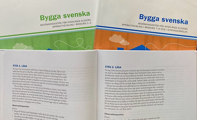 Skolverkets bedömningsstöd Bygga svenska