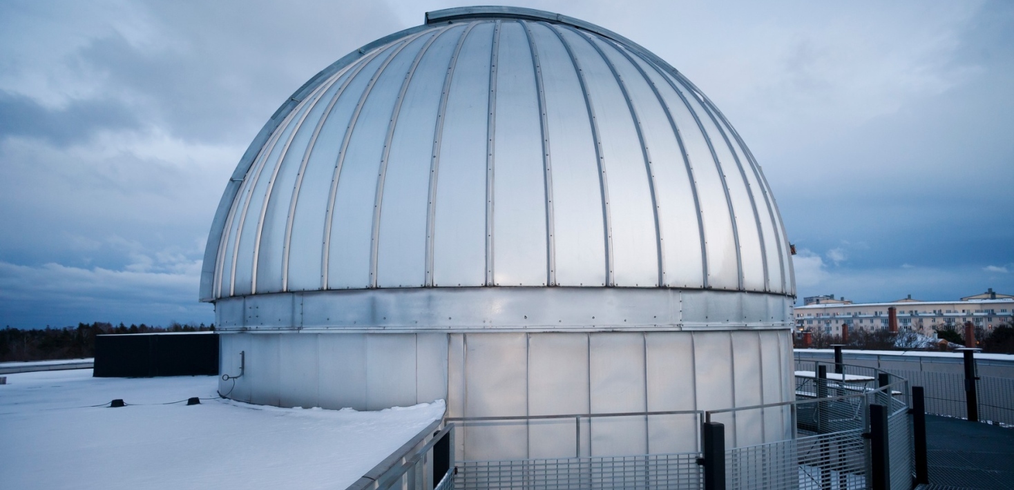 Telescope on the rooftop of the Albanova University Centre